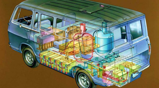 米GM、有人月探査計画の燃料電池技術を搭載した「Electrovan」開発50周年