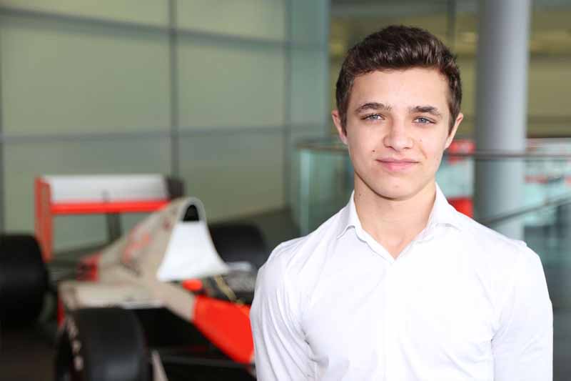 McLaren HONDA young Driver Program member's, Randy Norris player (17 years old)