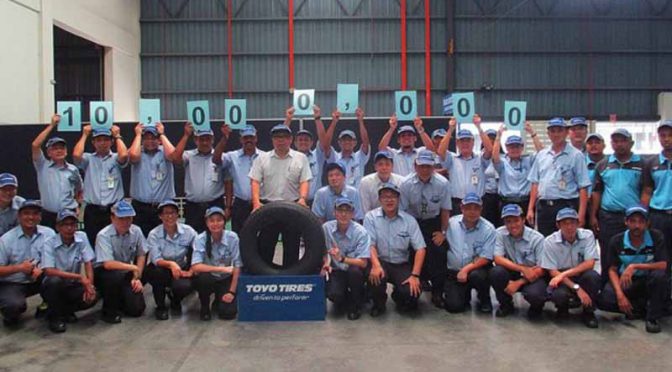 東洋ゴム工業、マレーシア工場でのタイヤ生産が累計1,000万本を突破