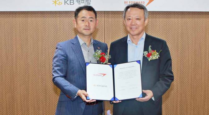 ビィ・フォアード、韓国の総合金融グループKBキャピタルと業務提携