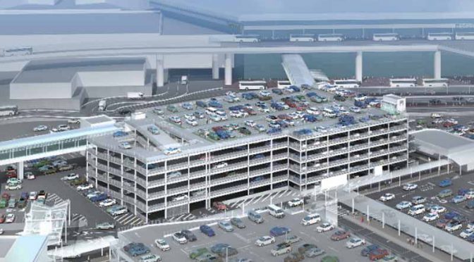 成田空港第1ターミナル前のP1立体駐車場が、今夏拡大
