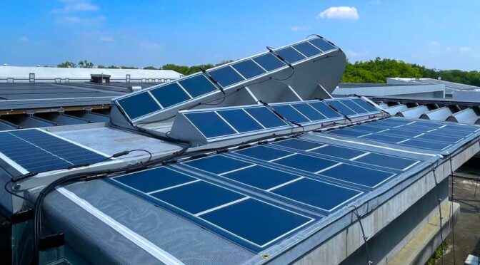 大林組とアイシン、ペロブスカイト太陽電池の実用化実証