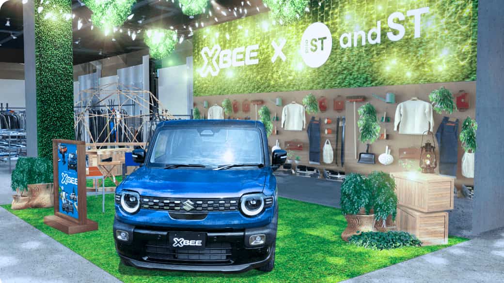 スズキ、「クロスビー」と「and ST」とのコラボ展示を開催 | MOTOR CARS